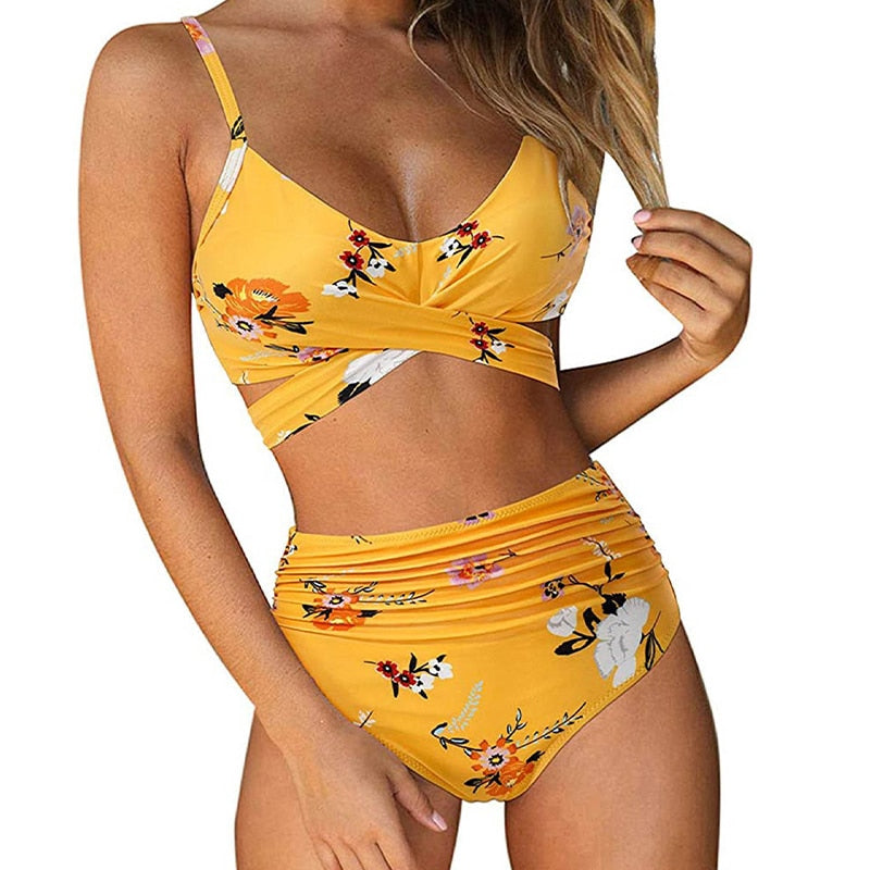 Eveloria Damen Hochtaillibikini Set
