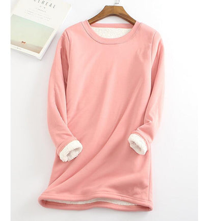 Eveloria Damen Pullover Warmer Kaschmir Braun