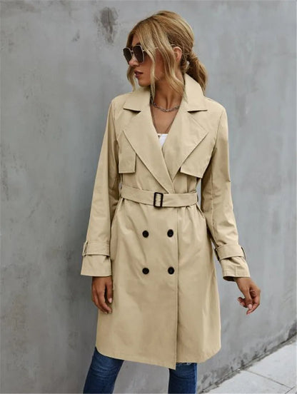 Eveloria Damen Trenchcoat Stilvoll