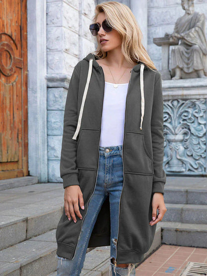 Eveloria Damen Langarm Sweatshirt Oversized Grau