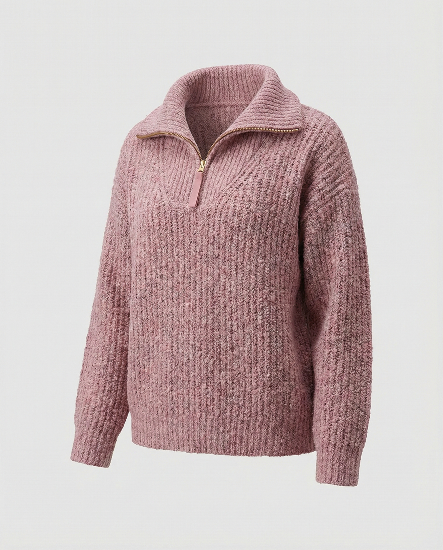 Damen Pullover Reißverschluss