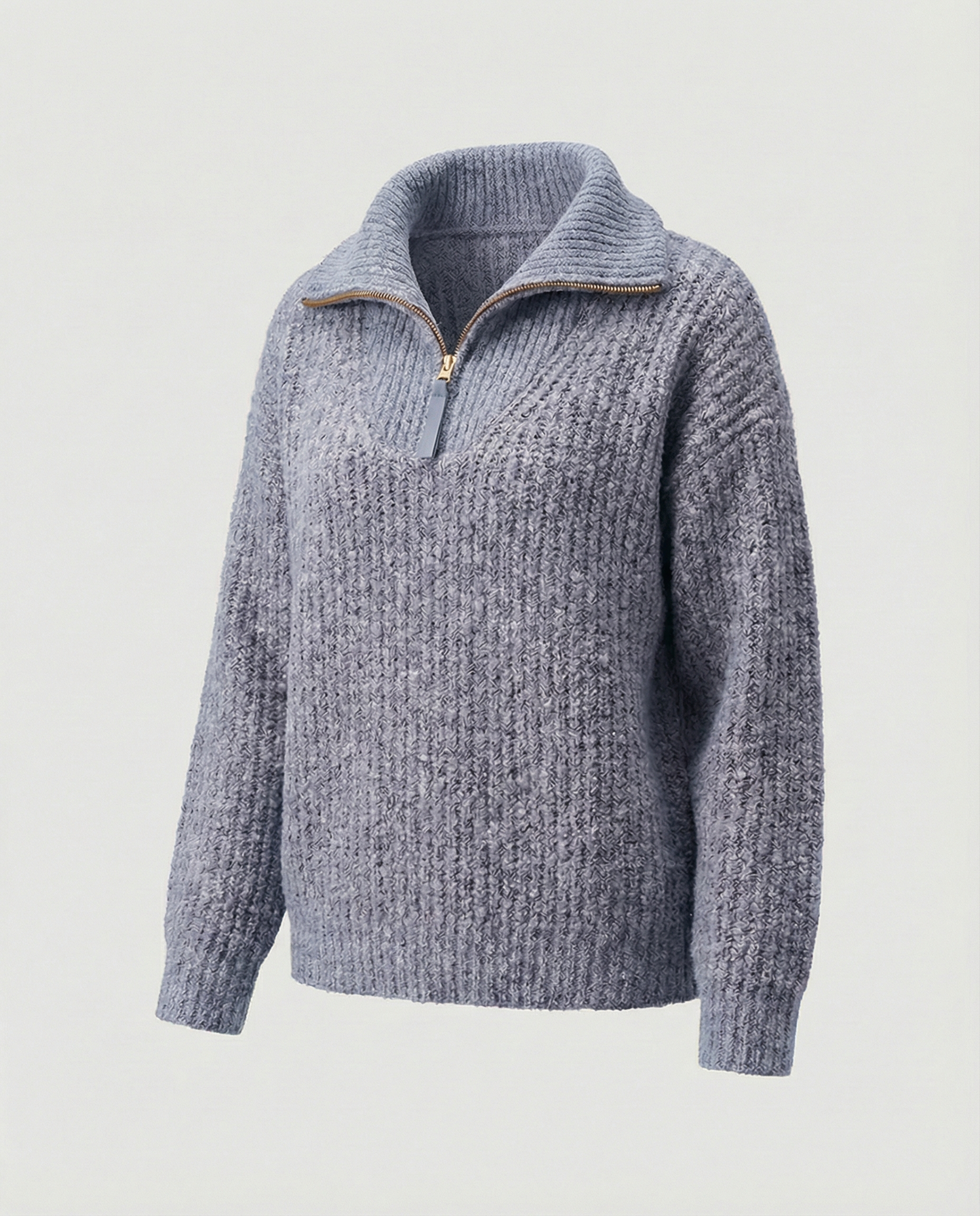 Damen Pullover Reißverschluss