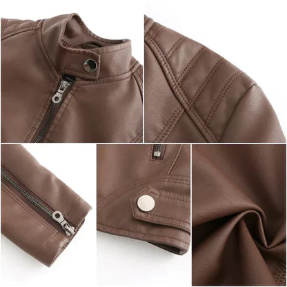 Damen Lederjacke Elegant Leder