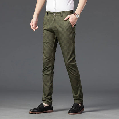 Herren Maßgeschneiderte Karierten Hosen Slim Fit