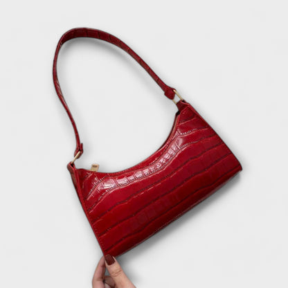 Damen Klassische Schultertasche Leder