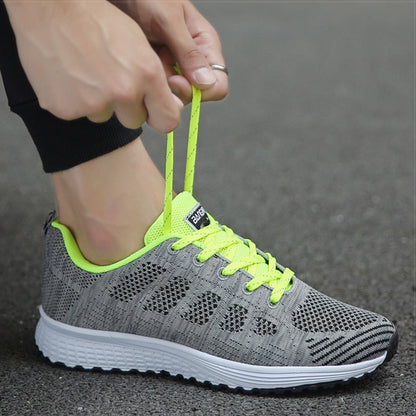 Damen Casual Walking Sneaker Schnürschuhe