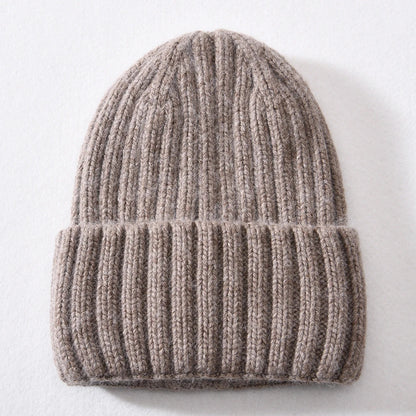Unisex Strickmütze Gerippt Warm
