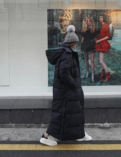 Eveloria Damen Winterjacke Winddicht Wasserdicht Schwarz - Eveloria