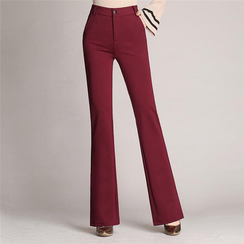 Eveloria Damen Slim-Fit Flare Jeans Hose