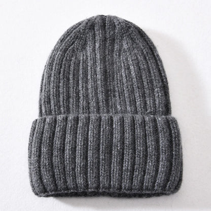 Unisex Strickmütze Gerippt Warm
