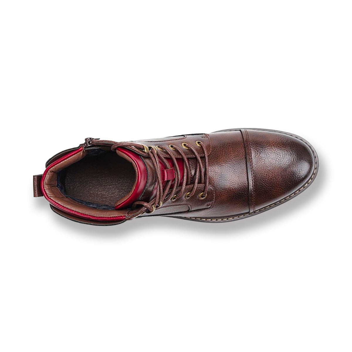 Herren Oxford Stiefel Hoch Leder