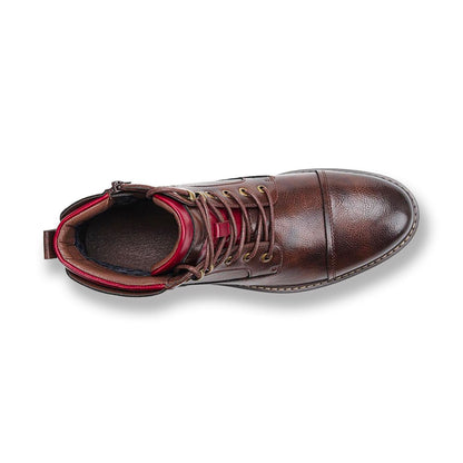 Herren Oxford Stiefel Hoch Leder
