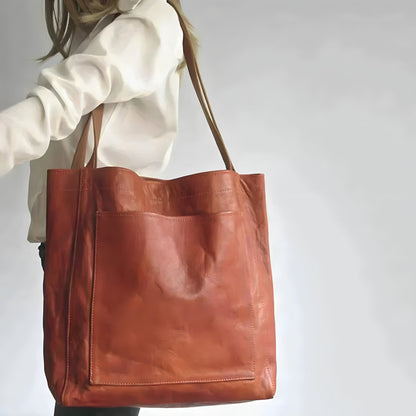 Sorwina Damen Schultertasche Lederoptik Groß