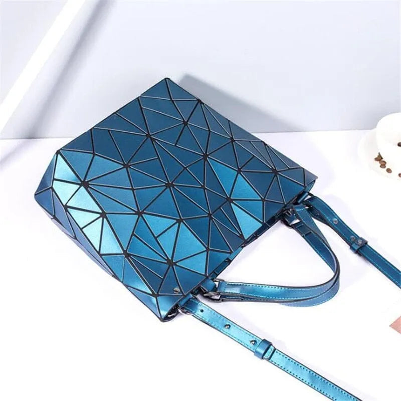 Eveloria Damenhandtasche Geometrisches Muster Blau