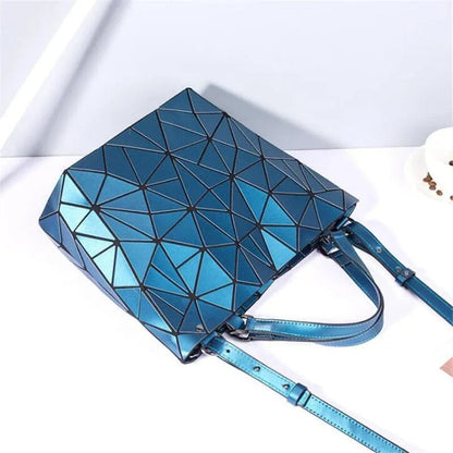 Eveloria Damenhandtasche Geometrisches Muster Blau