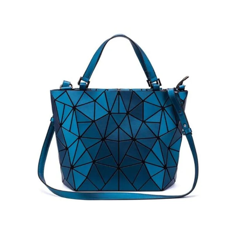 Eveloria Damenhandtasche Geometrisches Muster Blau