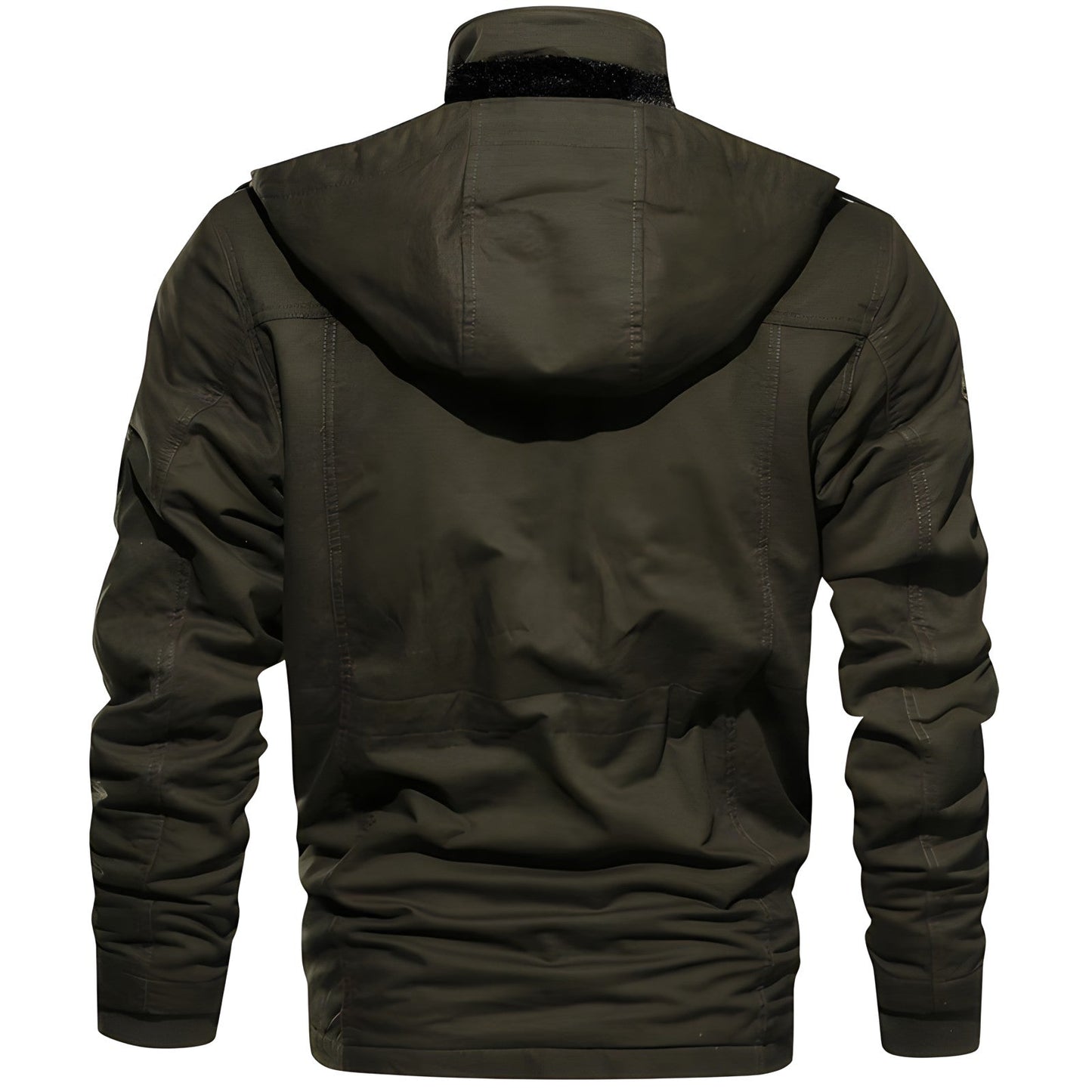 Herren Winterpufferjacke Kapuze Warm Gefüttert