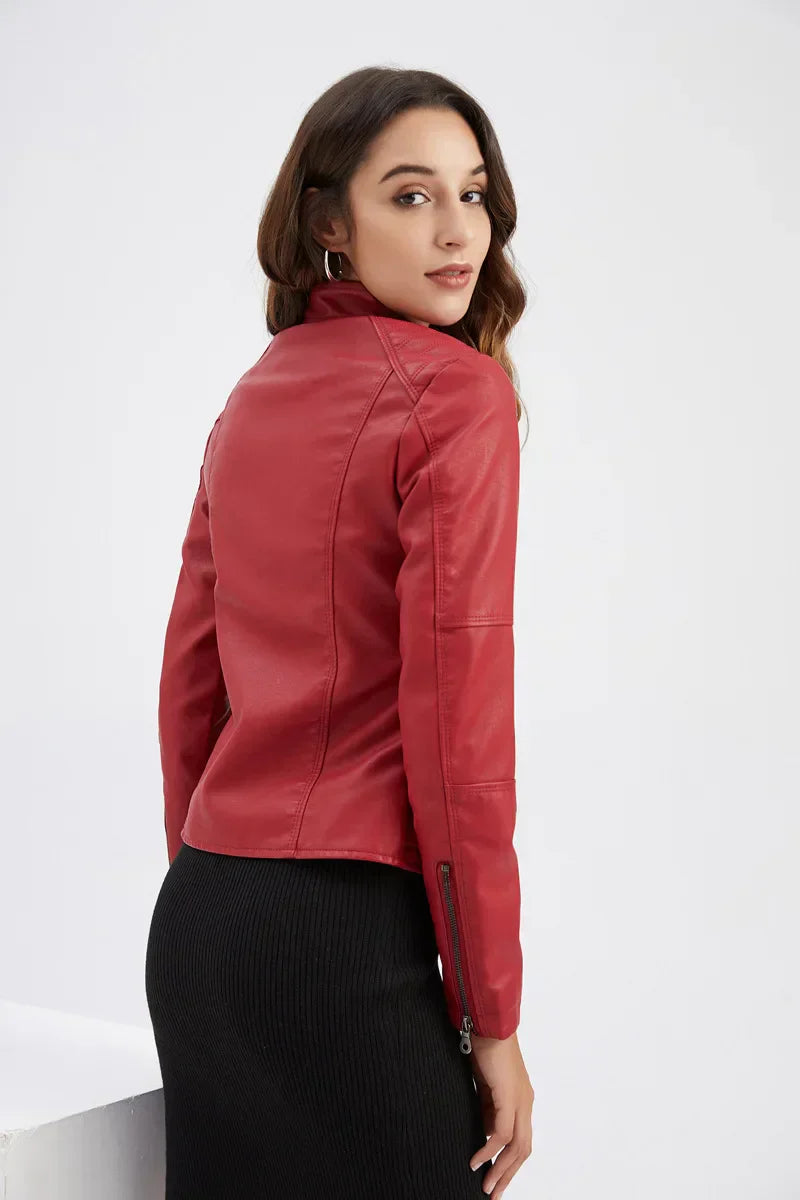Damen Lederjacke Elegant Leder
