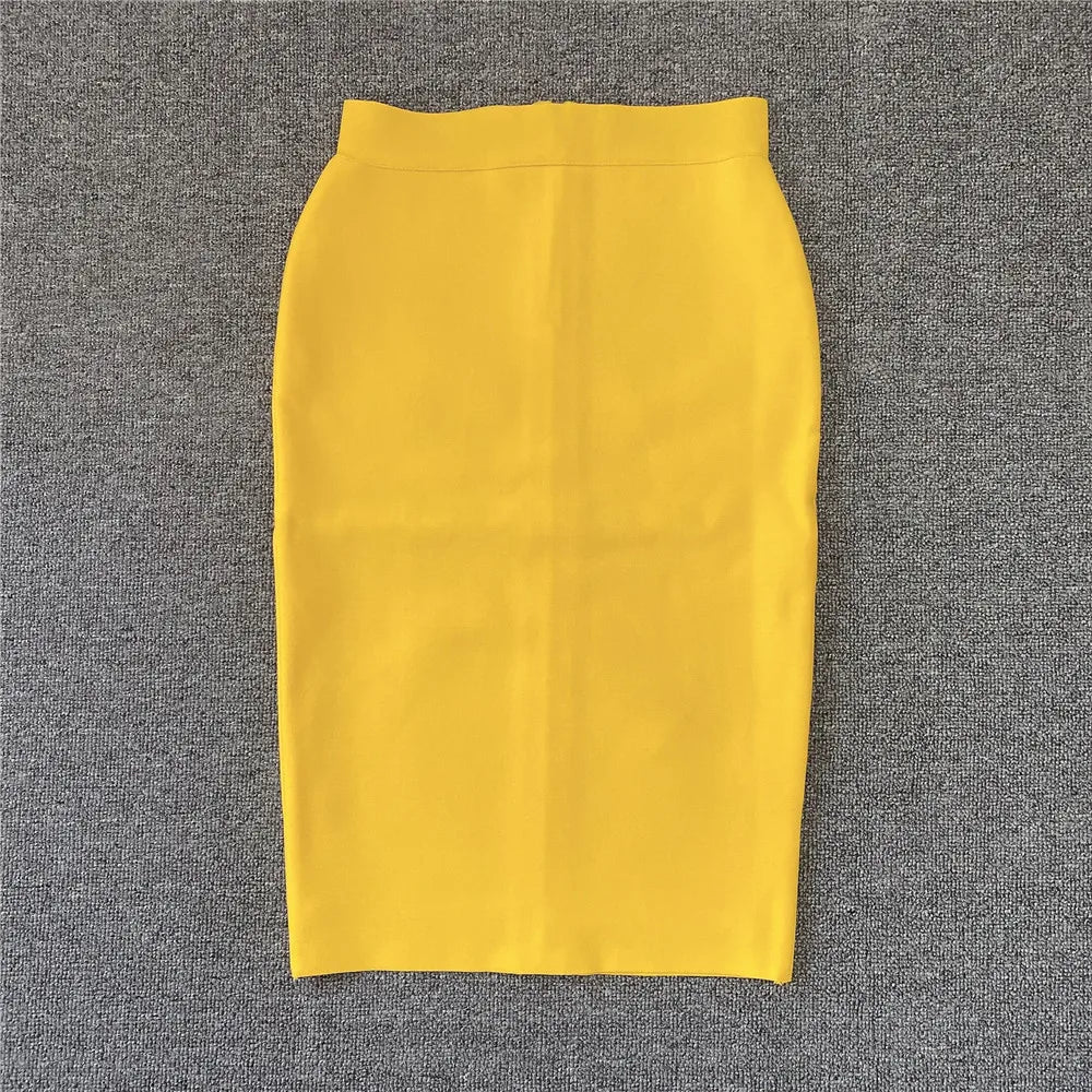 Damen Bleistiftrock Rayon Elegant