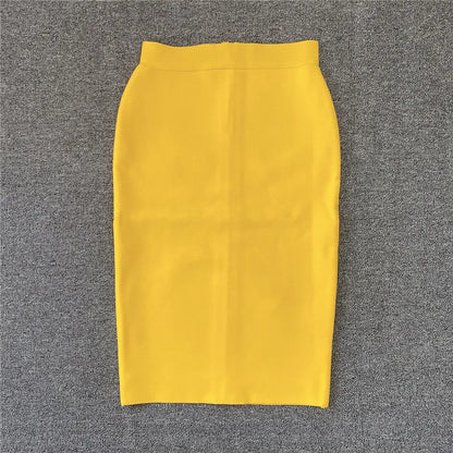 Damen Bleistiftrock Rayon Elegant