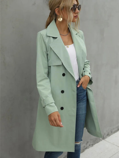Eveloria Damen Trenchcoat Stilvoll