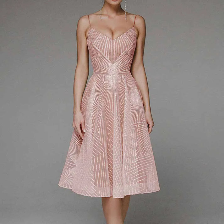 Eveloria Damen Abendkleid Offener Rücken Elegantes Design
