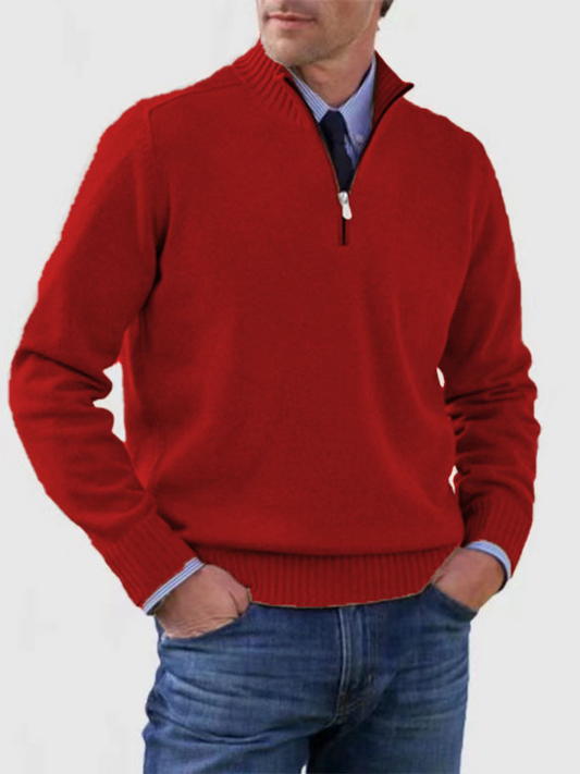 Herren Pullover Halbzipper Moderner Schnitt - Eveloria