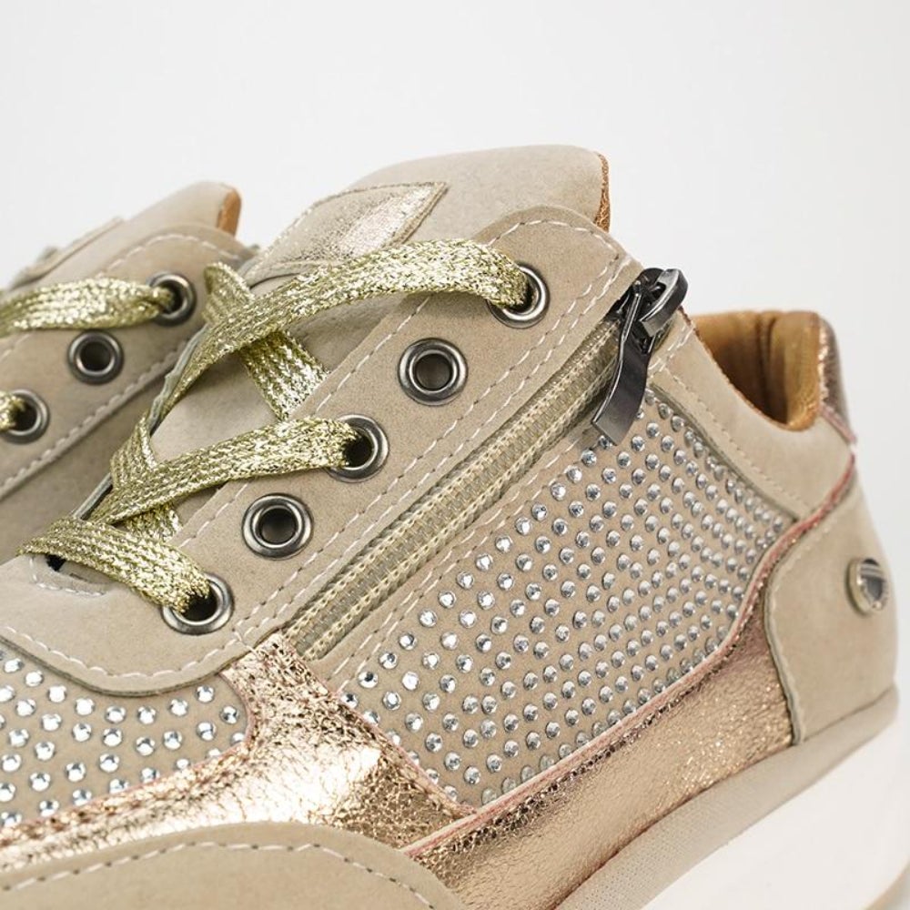Damen Sneaker Bequem Sommerweiß