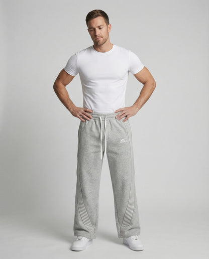 Herren Retro Jogginghose Baumwolle Schwarz - Eveloria