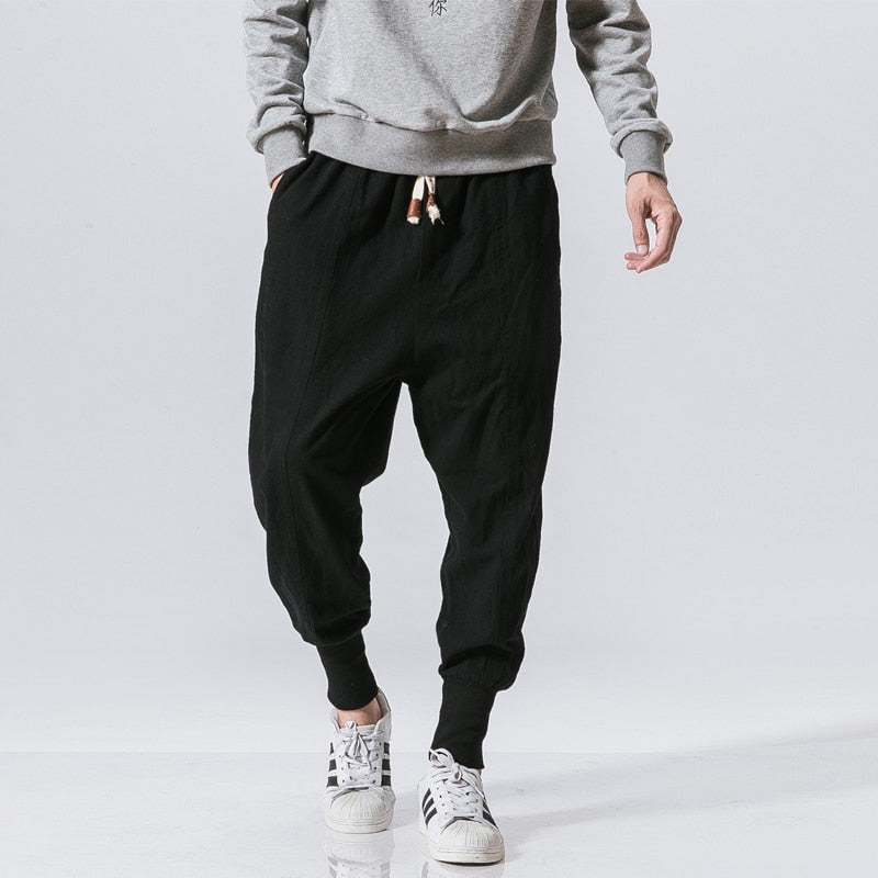 Herren Haremshosen Loose Fit Jogginghose mit Kordelzug - Eveloria