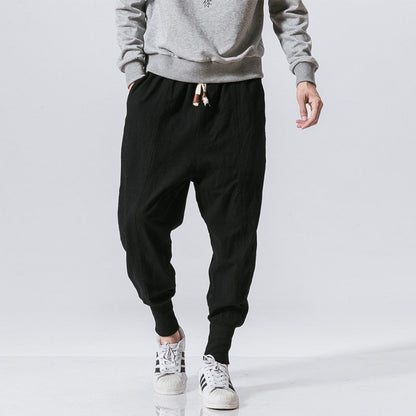 Herren Haremshosen Loose Fit Jogginghose mit Kordelzug - Eveloria