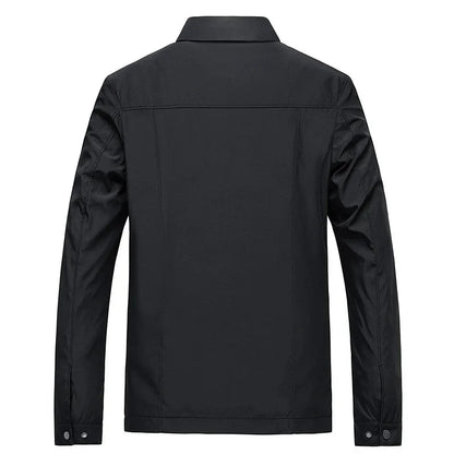 Harrington-Jacke – wasserdichte, winddichte Herbstjacke für Herren mit Reißverschluss-Chaps Herrenmode