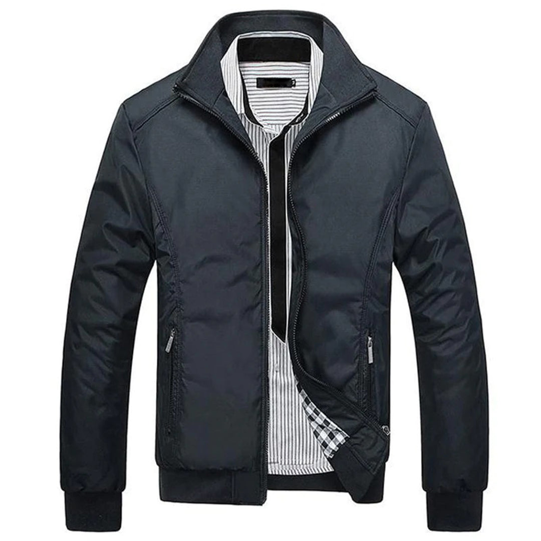 Herren Sommerjacke Winddichter Harrington-Jacket mit Reißverschluss - Eveloria