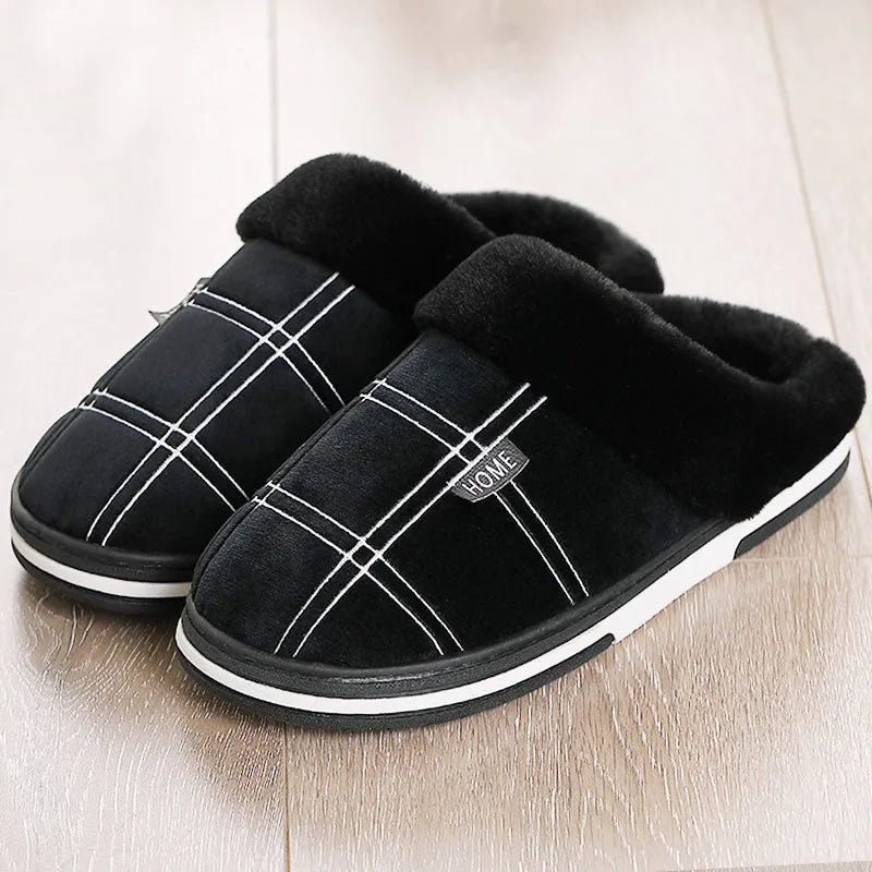 Männer Hausschuhe Warm Bequem Winter - Eveloria
