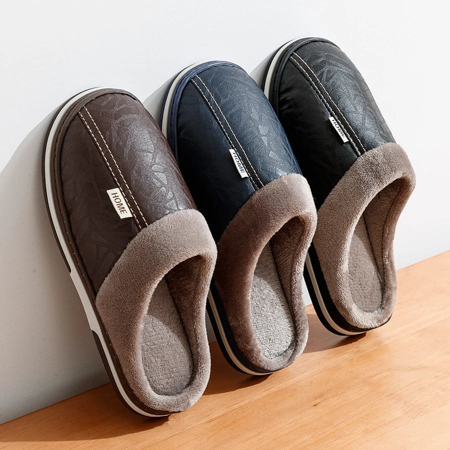 Herren Hausschuhe Warme Pantoffeln - Eveloria
