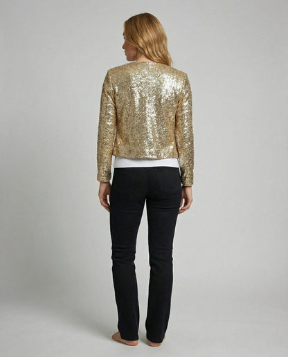 Damen Glitzerjacke Abend Eleganz