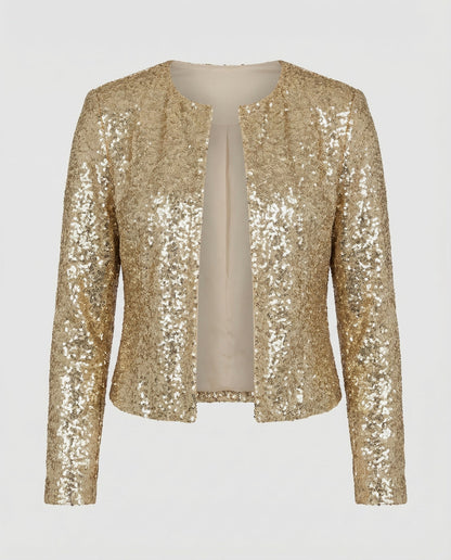 Damen Glitzerjacke Abend Eleganz