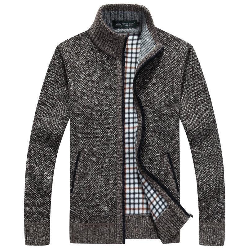 Herren Kurzcardigan Reißverschluss
