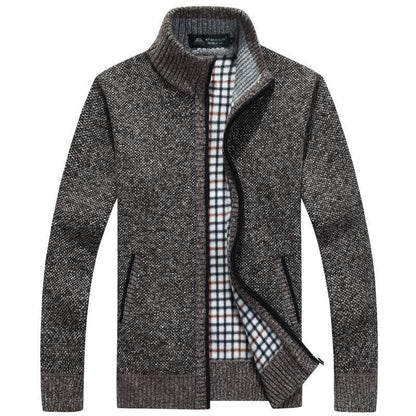 Herren Kurzcardigan Reißverschluss