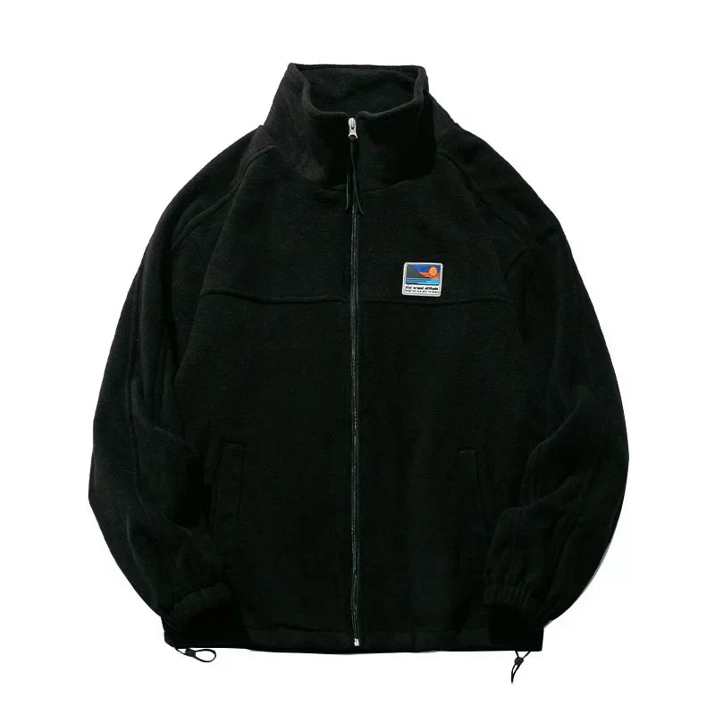 Herren Baumwolljacke Stehkragen Reißverschluss Warm Leicht