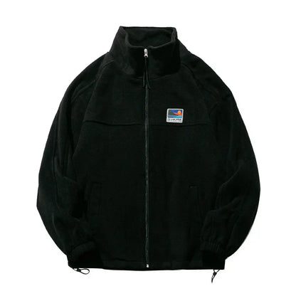 Herren Baumwolljacke Stehkragen Reißverschluss Warm Leicht