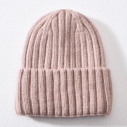 Unisex Strickmütze Gerippt Warm