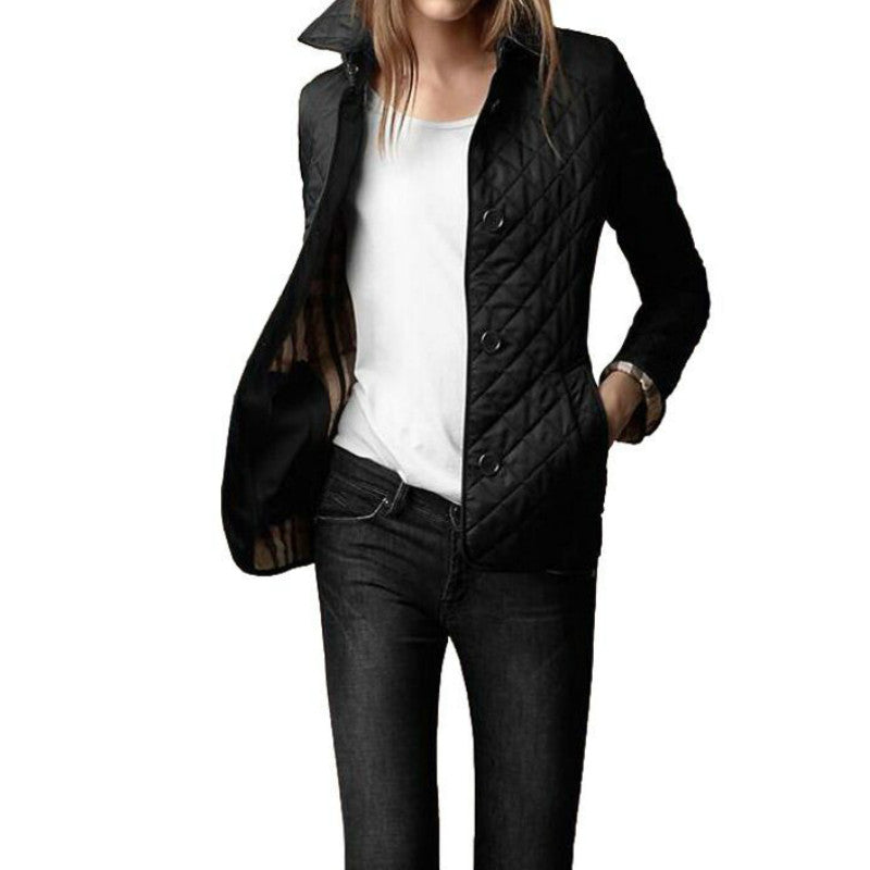 Eveloria Damen Übergangsjacke Quilted Steppjacke Beige
