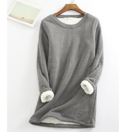 Eveloria Damen Pullover Warmer Kaschmir Braun