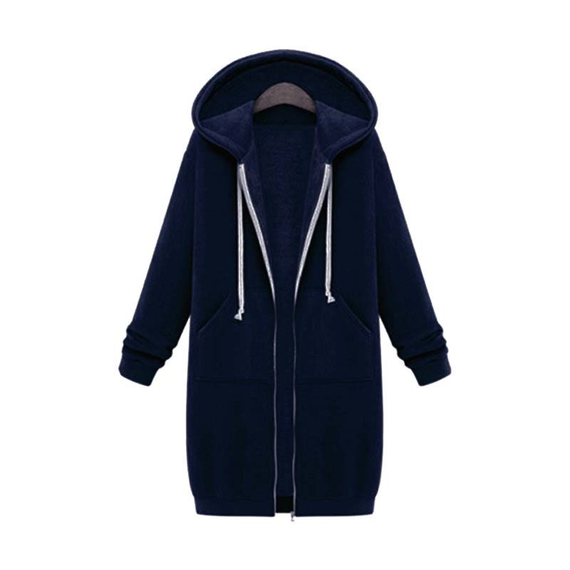 Eveloria Damen Langarm Sweatshirt Oversized Grau