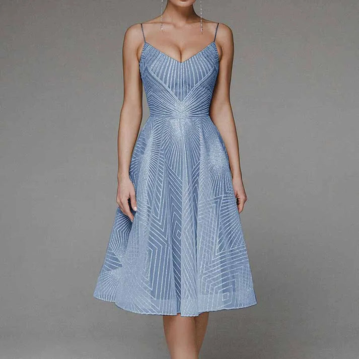 Eveloria Damen Abendkleid Offener Rücken Elegantes Design