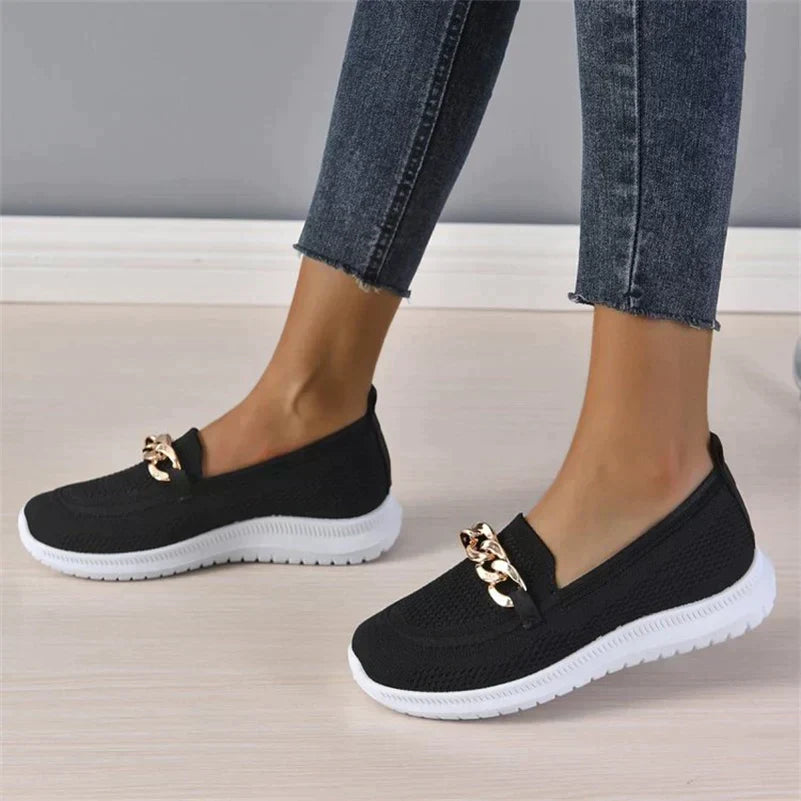 Eveloria Damen Orthopädische Sneakers Slip-On