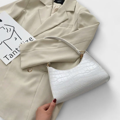 Damen Klassische Schultertasche Leder