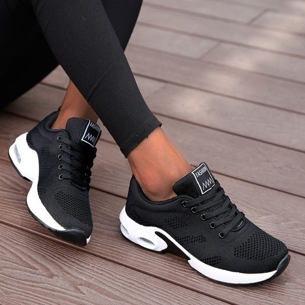 Damen Plateau Sneaker Laufschuhe