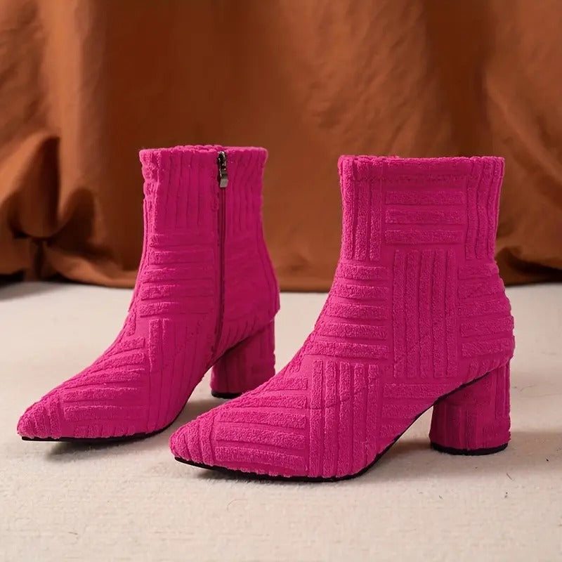 Eveloria Damen Schuhe Mit Dickem Absatz Unifarbe - Eveloria